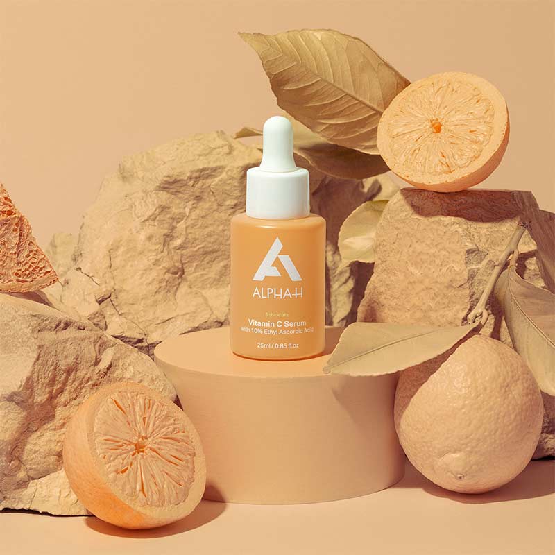 Alpha H Vitamin C Serum with 10% Ethyl Ascorbic Acid - Brightening & Anti-Aging Face Serum for Dark Spots & Wrinkles - Perfect for Daily Skincare Routine & Nighttime Use