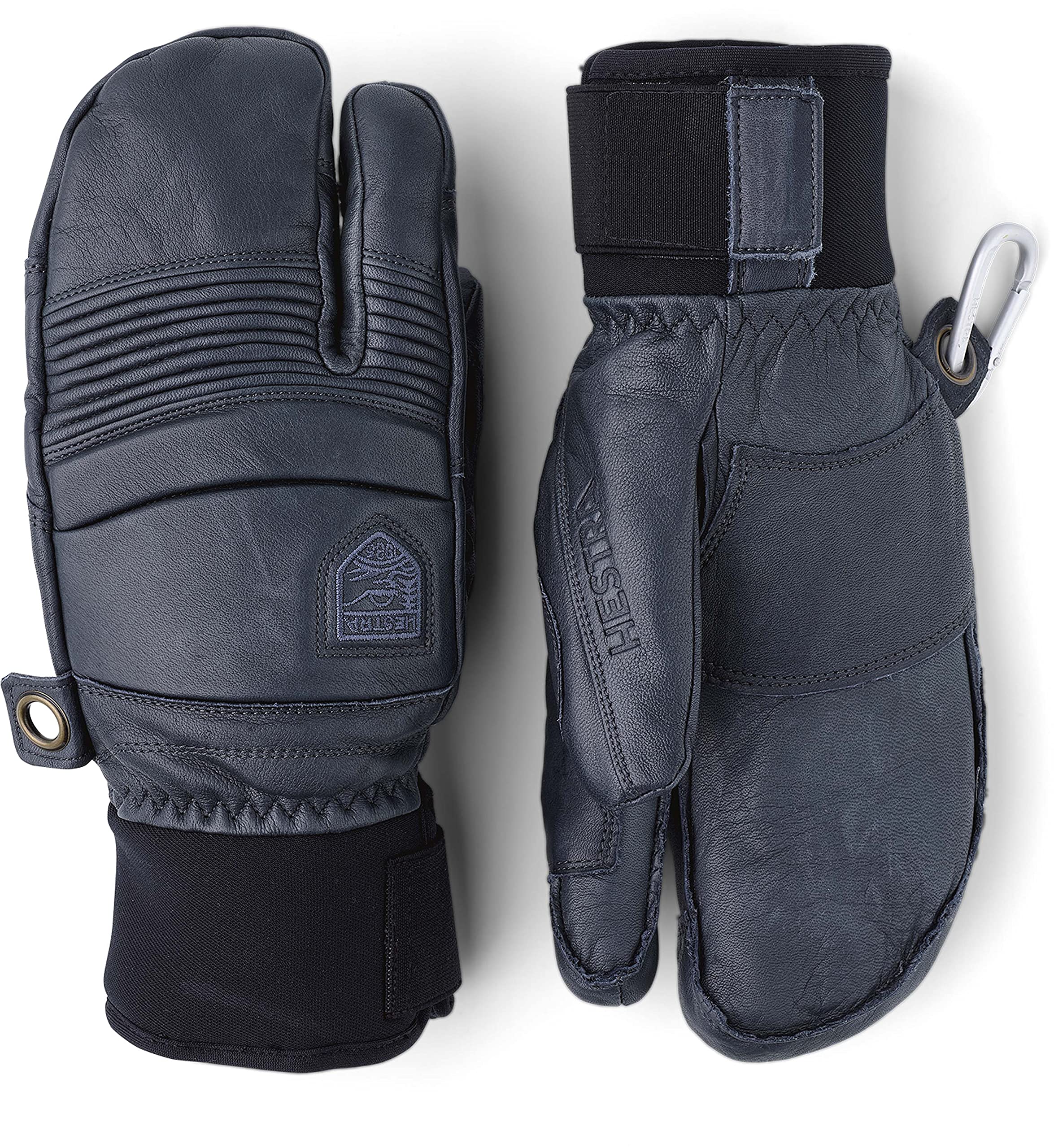 Hestra Men's Fall Line 3-Finger Leather Ski Mittens - Winter Cold Weather Gloves for Skiing, Snowboarding & Outdoor Activities