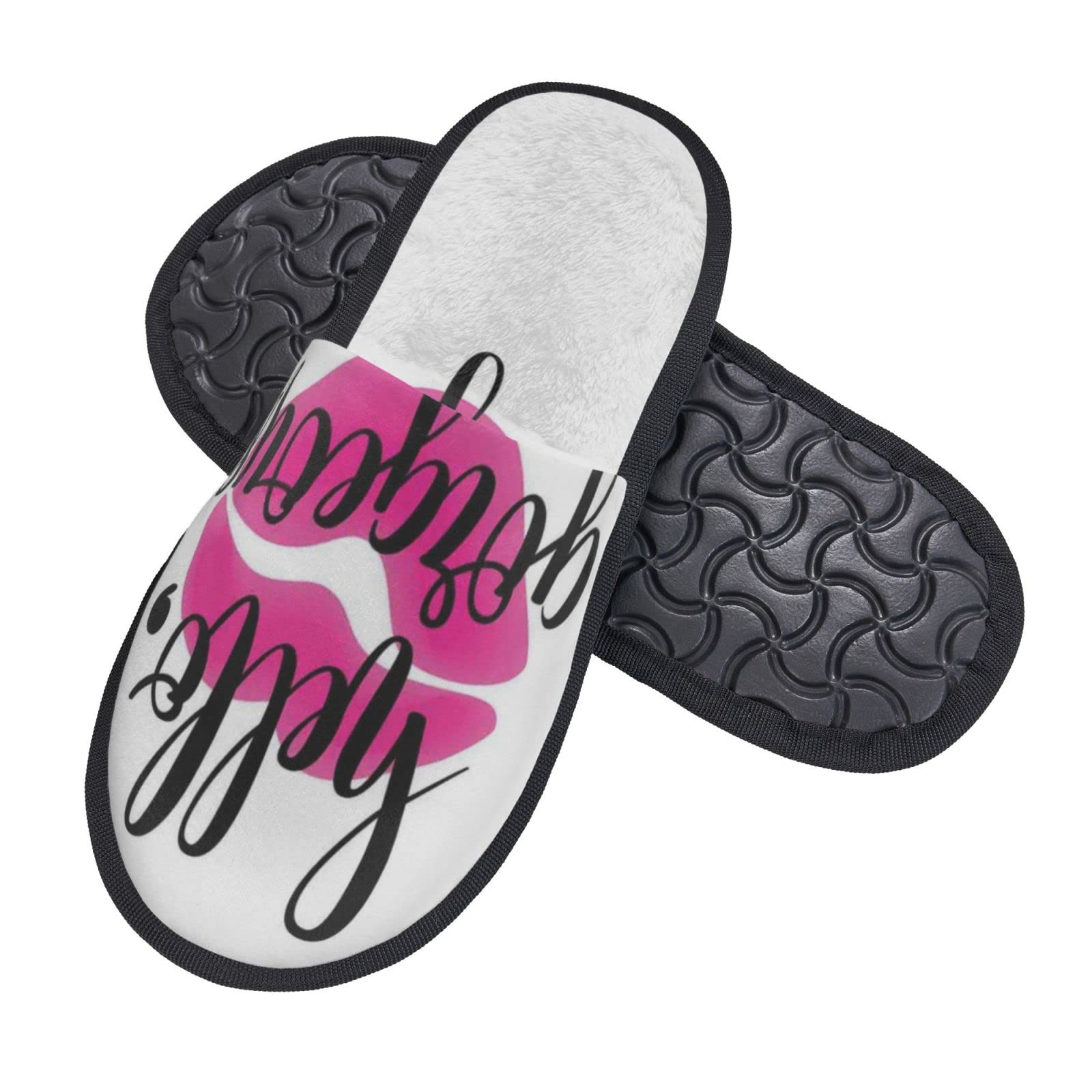 Hello Gorgeous Fluffy Indoor Slippers - Winter House Shoes for Men & Women - Ultra Soft & Warm Home Footwear for Cozy Evenings & Relaxation