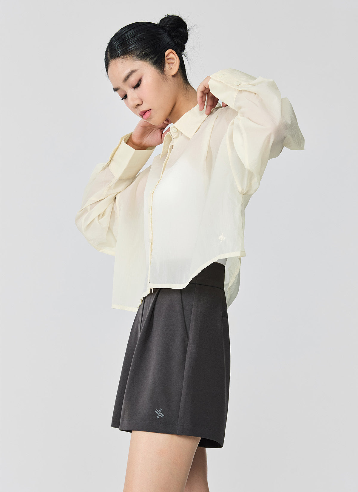 Sheer Mesh Crop Tops for Women - Trendy See-Through Shirts for Summer, Yoga, and Casual Wear | Breathable Fashion Tees for Layering & Street Style Outfits