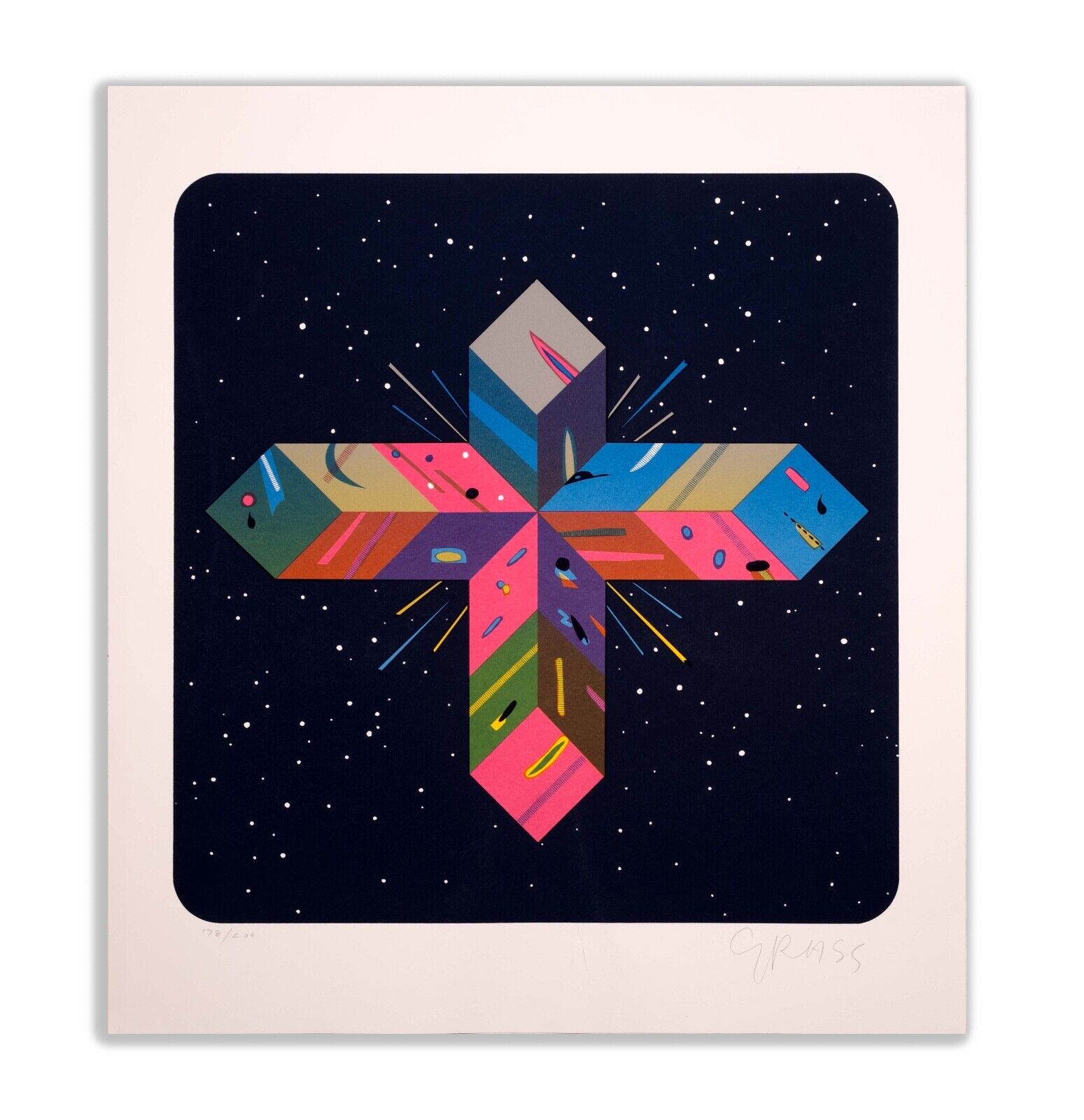 Peter Grass Arabian Nights #4 Signed Modern Space Age Silkscreen Art Print on Paper - Perfect for Contemporary Home Decor & Art Collections
