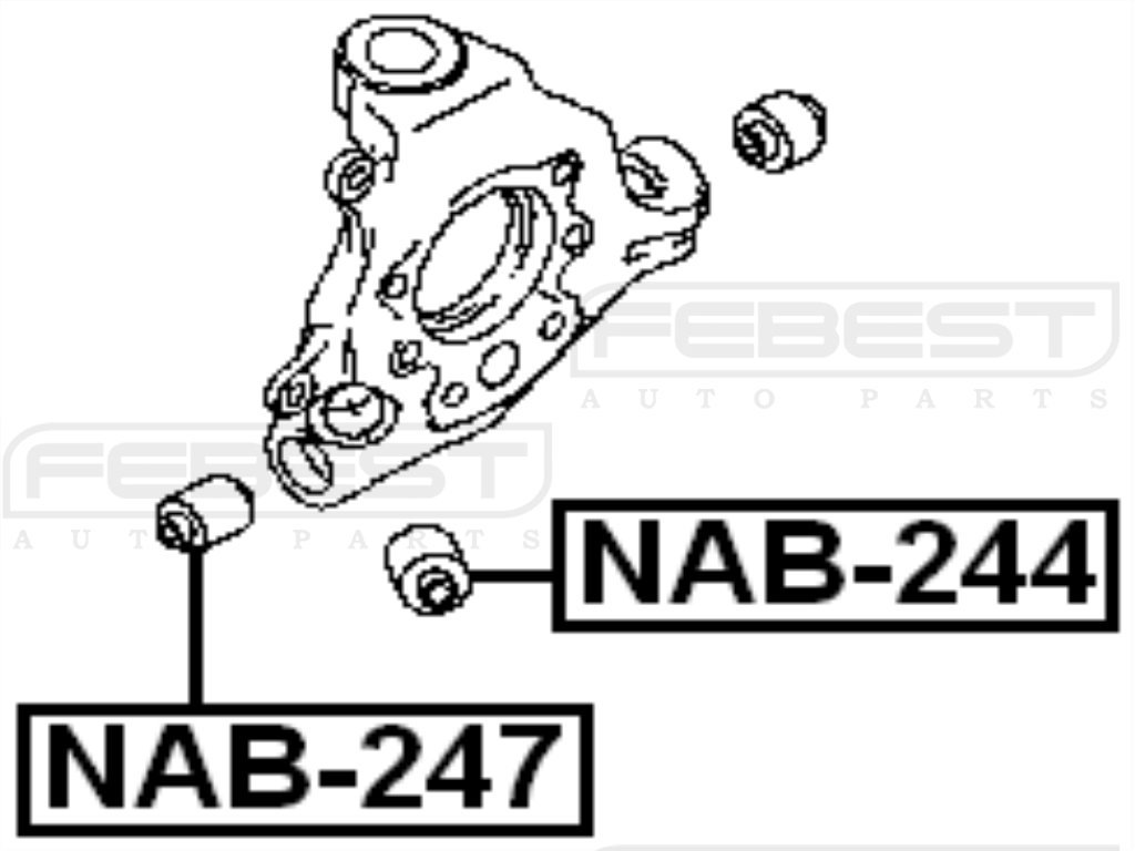Nissan Arm Bushing Rear Assembly 55152-1Aa0A / 551521Aa0A - Durable Suspension Replacement Part for Smooth Ride & Enhanced Vehicle Stability - Perfect for Nissan Repair & Maintenance