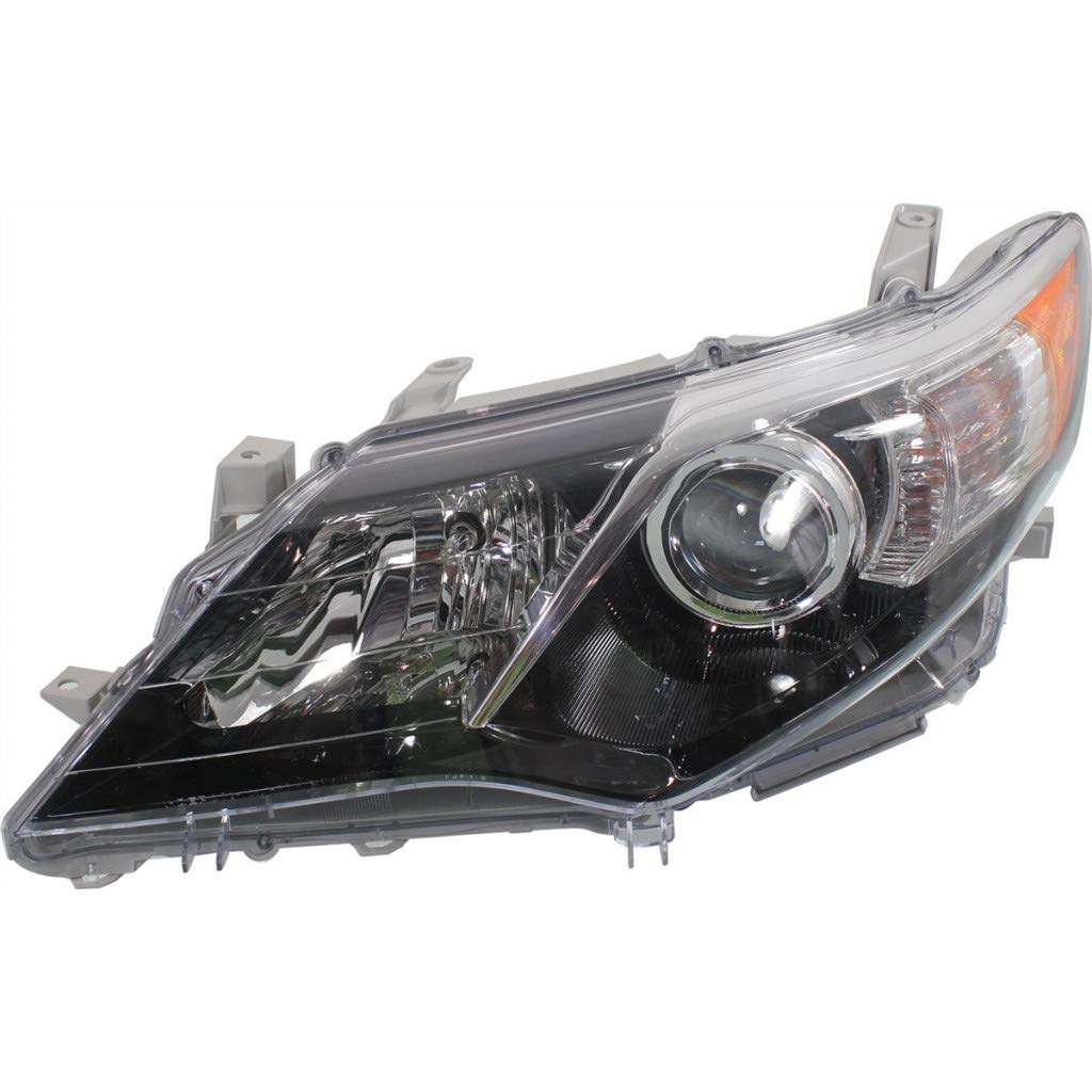 CarLights360: Toyota Camry Headlight Assembly 2012-2014 (Driver Side) - DOT Certified with Bulbs Included - TO2502212 - Perfect for Night Driving & Foggy Conditions