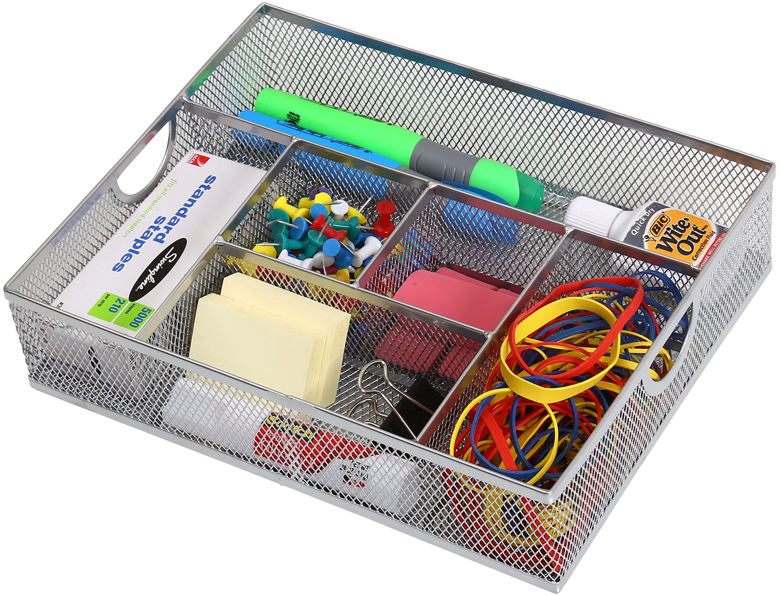YBM HOME 2-Pack Stainless Steel Mesh Cosmetic Organizer - Makeup Storage for Brushes, Pencils & Accessories - Vanity, Bathroom & Dresser Counter Organizer - Perfect for Beauty Salon, Home Decor & Gift Giving