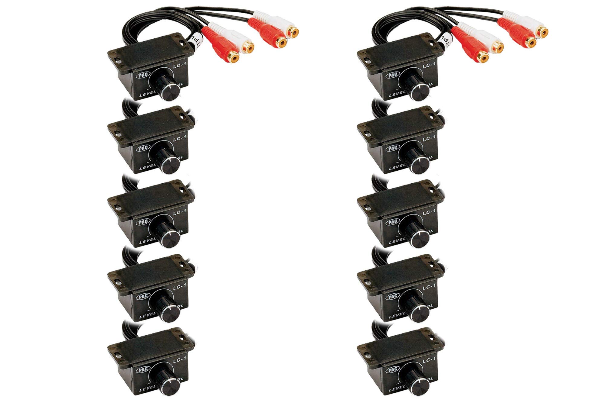 PAC LC1BULK - 10 Pack PAC LC-1 Remote Amplifier Level Controllers for Car Audio Systems | Bulk Pack for Professional Installations & DIY Car Stereo Upgrades