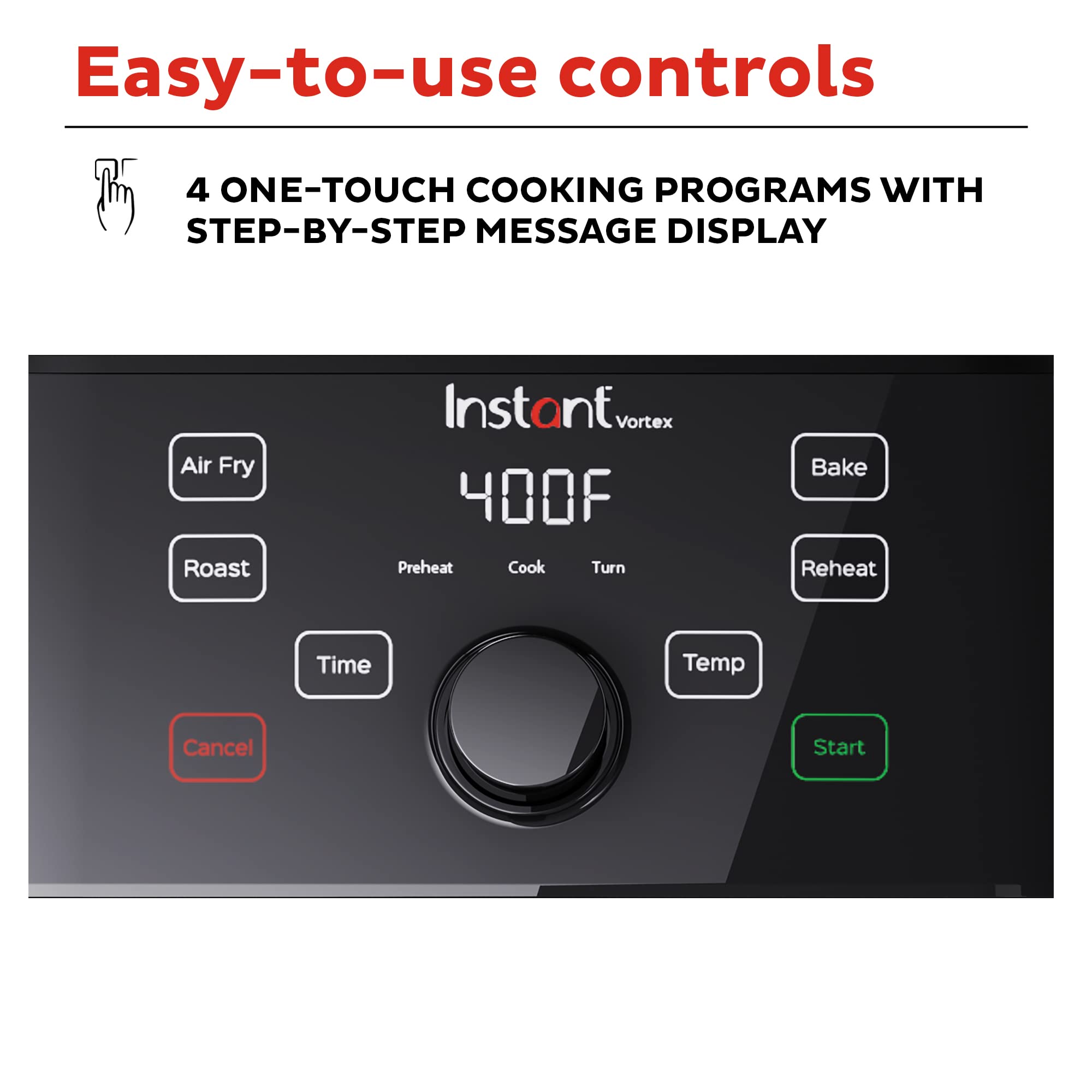 Instant Pot Vortex 6QT Air Fryer Oven - 4-in-1 Functions (Bake/Roast/Reheat/Dehydrate) | Certified Renewed | Perfect for Healthy Cooking, Quick Meals & Family Dinners