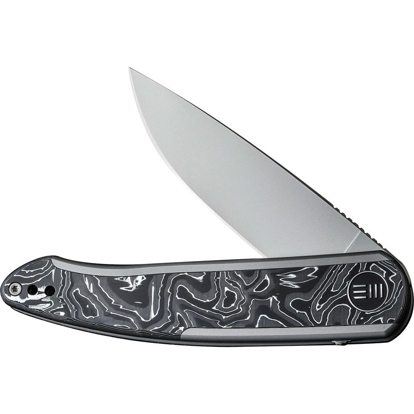 WE Knife Co. WE20043 Smooth Sentinel Titanium & Carbon Fiber Folding Pocket Knife - EDC, Outdoor Camping & Survival Gear