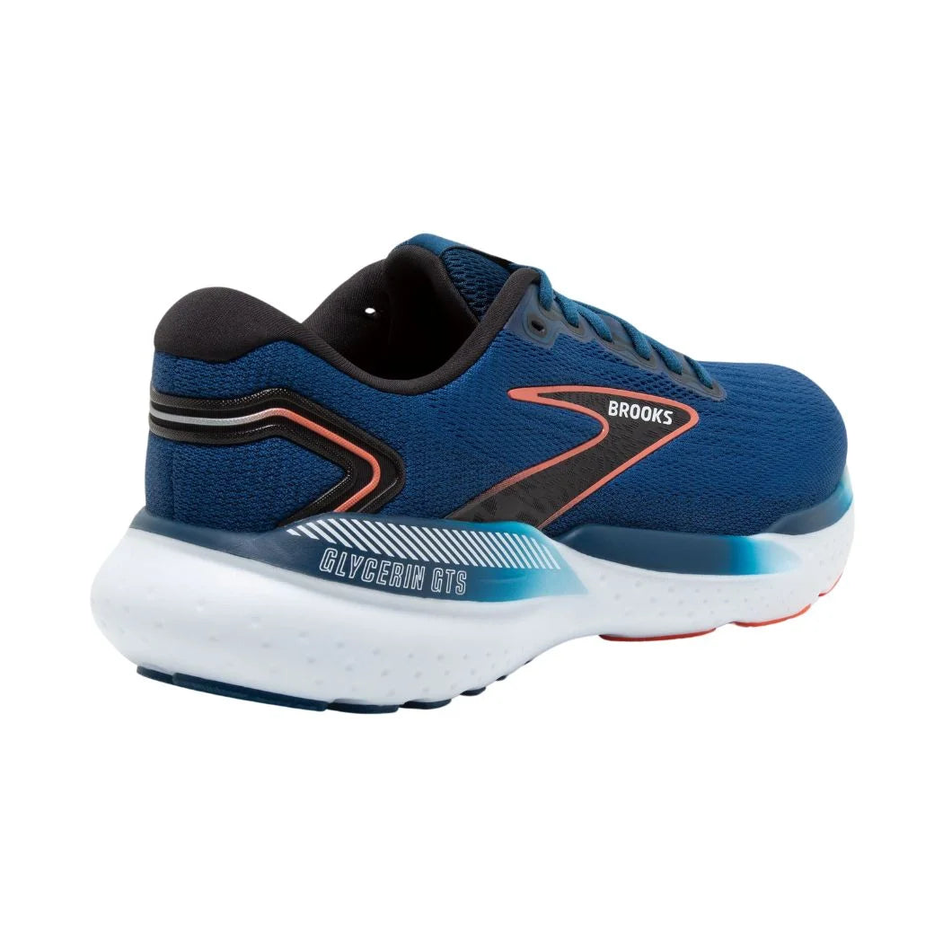 Brooks Glycerin GTS 21 Men's Running Shoes - Cushioned Stability Sneakers for Long Distance Running & Marathon Training - Perfect for Road Running, Gym Workouts & Everyday Comfort