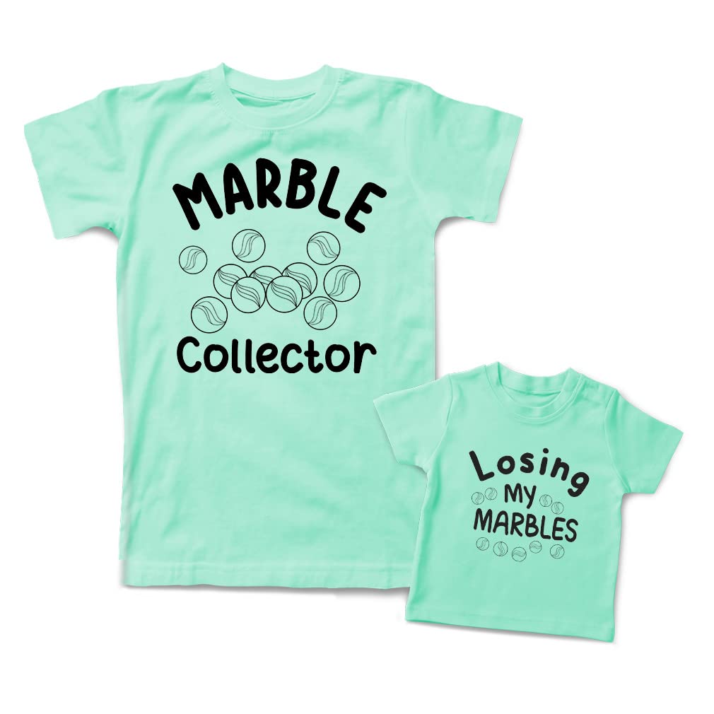 Mommy and Me Matching Outfits for Mother's Day - Soft Cotton Marble Print Set | Perfect for Family Photos, Parties & Special Occasions