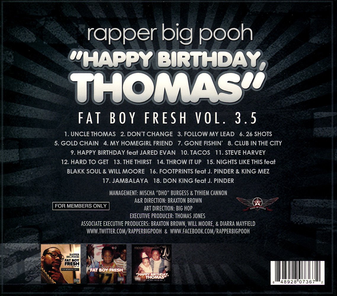 Fat Boy Fresh Volume 3.5: Happy Birthday Thomas - Funny Birthday Card for Men, Best Friend Gifts, Humorous Greeting Cards for Parties & Special Occasions
