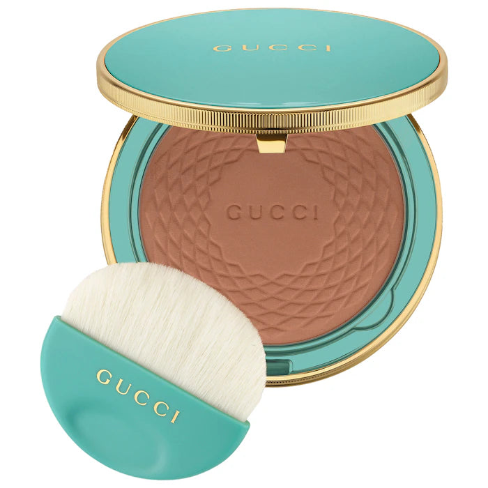 Gucci Bronzer Sun-Kissed Glow - Matte & Shimmer Makeup for Contouring & Highlighting | Perfect for Summer Tan & Natural Glow | Day to Night Makeup Essential