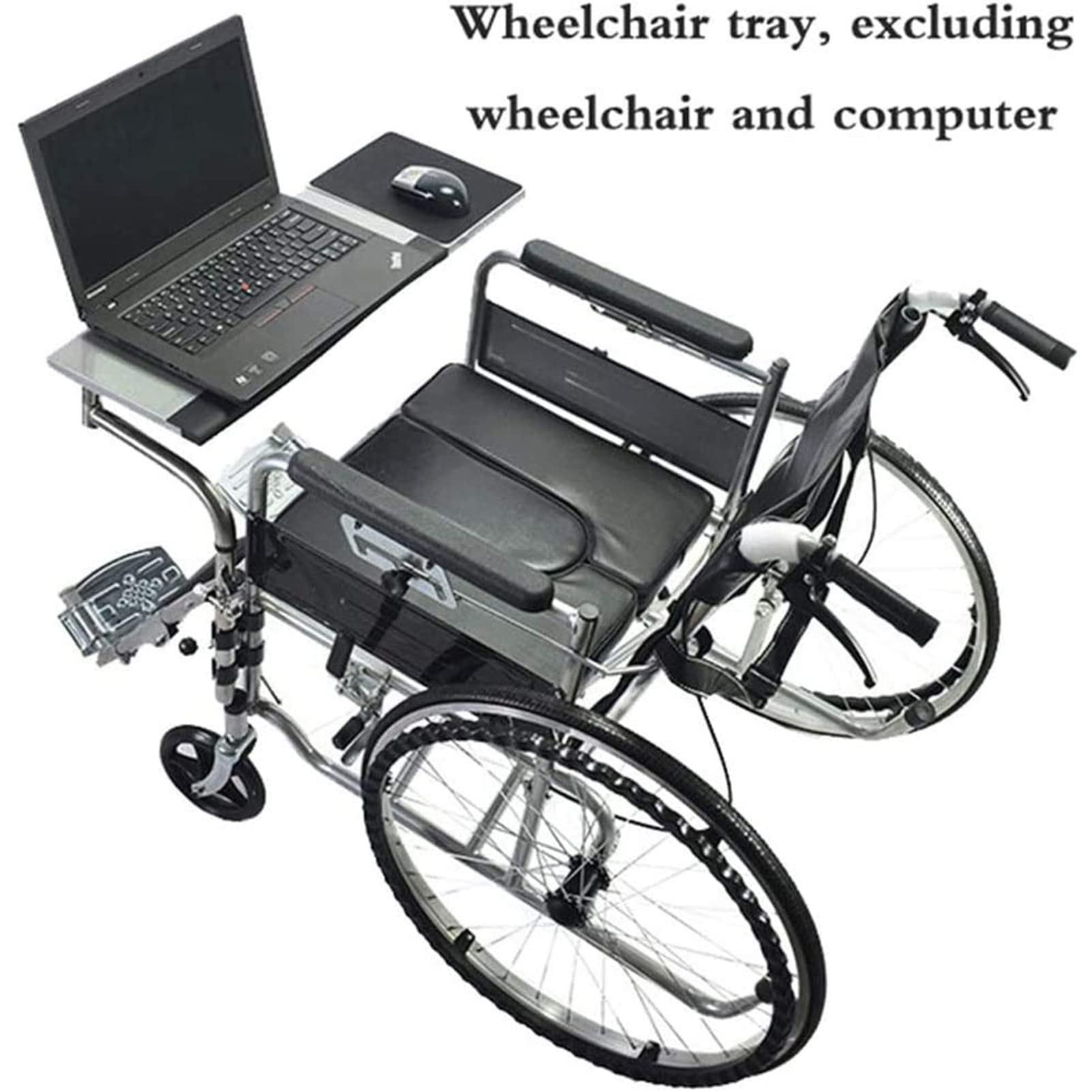 Portable Universal Wheelchair Lap Tray with Cup Holder - Adjustable Eating & Reading Desk for Elderly & Patients - Wheelchair Accessories for Dining, Working, Watching TV & Relaxing at Home or Hospital