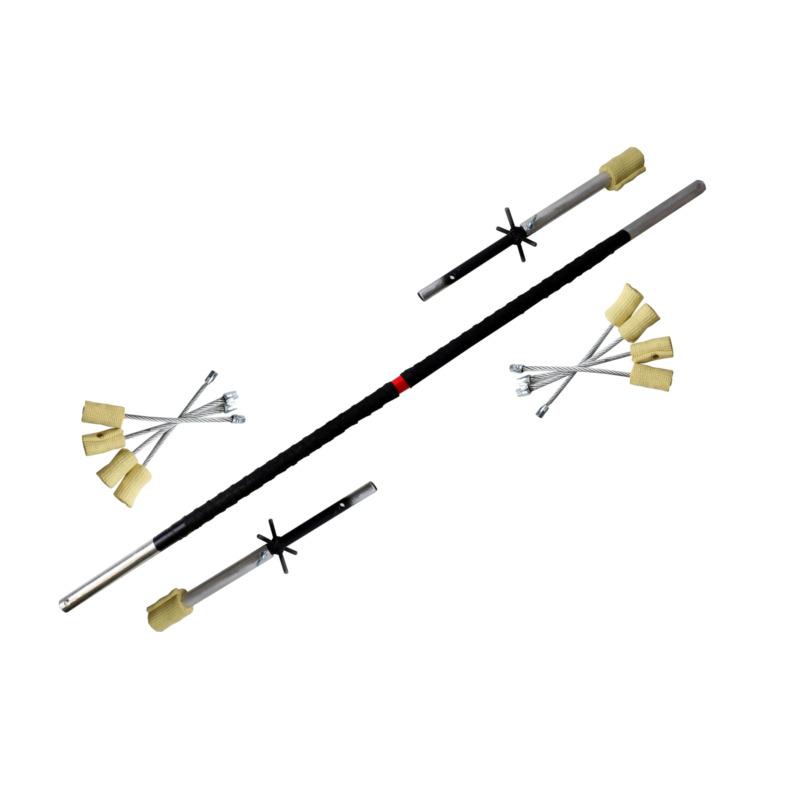 Fire Dragon Staff - Collapsible Flow Contact Staff Prop for Dancers, Jugglers & Performers | LED Light Show, Fire Spinning & Circus Performance | Perfect for Flow Arts, Dance Routines & Stage Shows