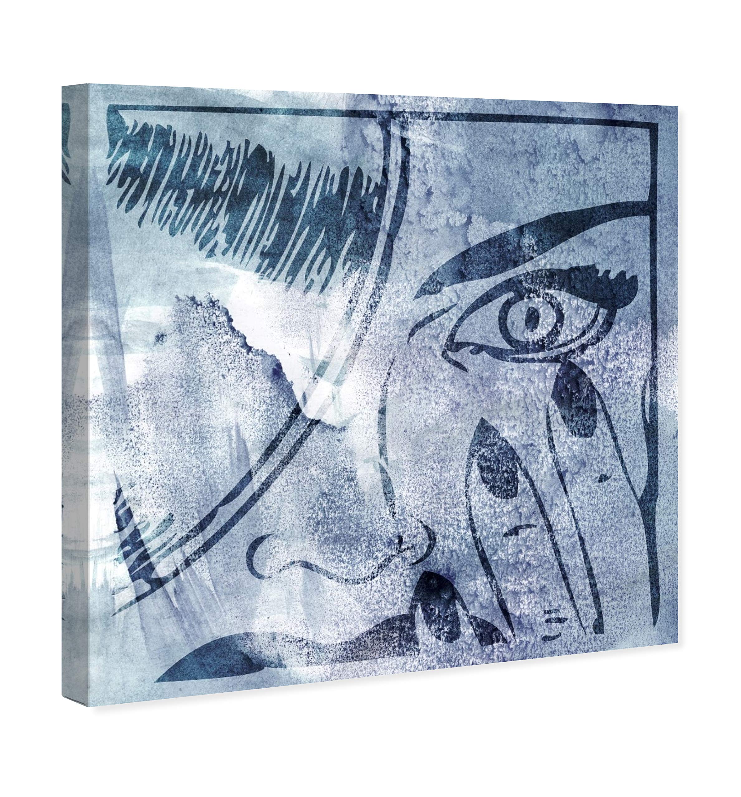 Revenge Fashion & Glam Wall Art Canvas Print by Oliver Gal Artist Co. - 24x24 Inches Blue Home Decor for Living Room, Bedroom & Office