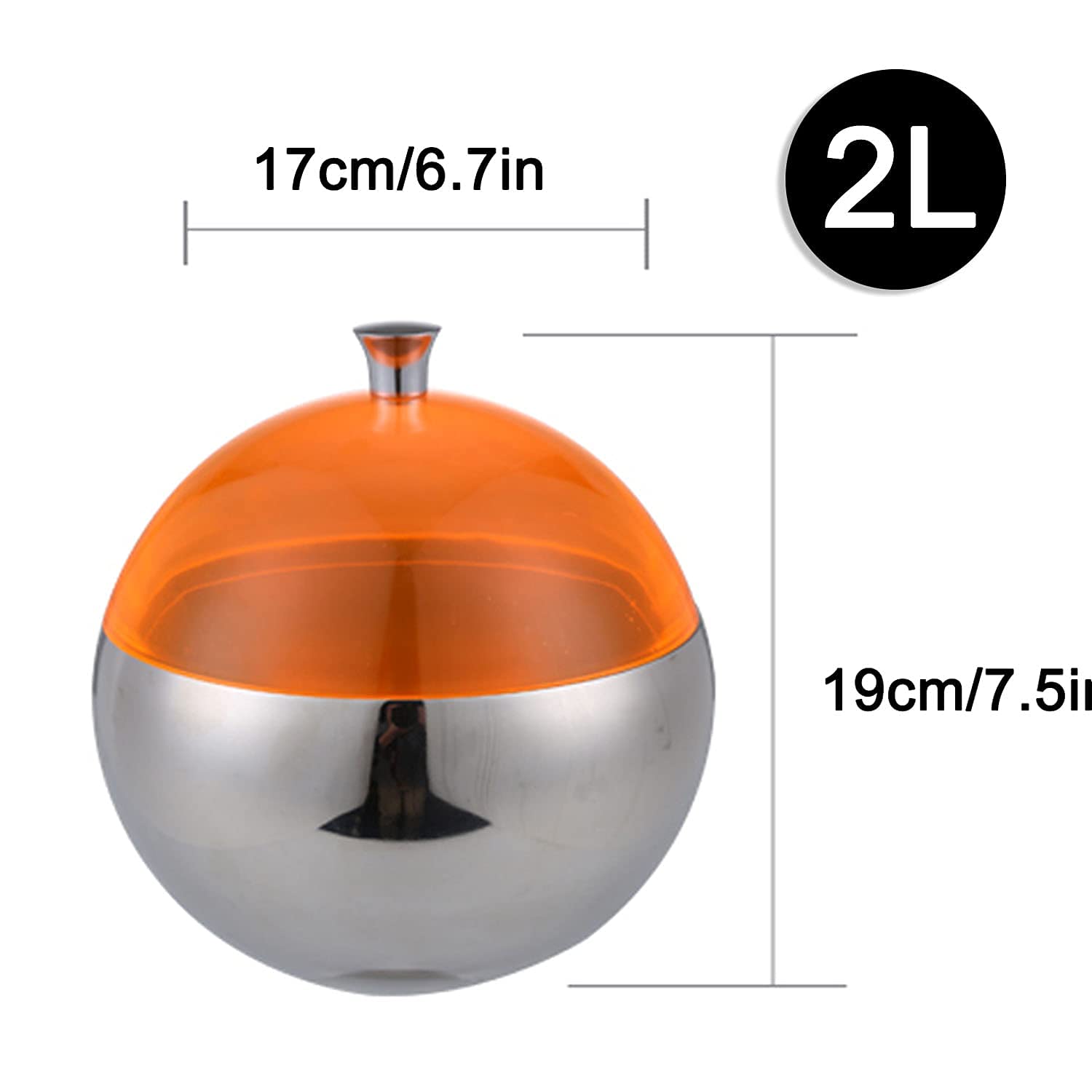 Insulated Ice Bucket with Tongs & Lid - Stainless Steel Ball Ice Bucket for Bar, Party, Camping & Outdoor Entertaining - Perfect for Chilling Drinks, Wine & Cocktails