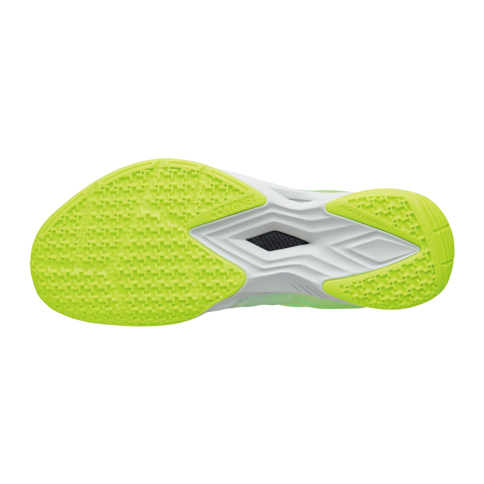 Yonex Power Cushion AERUS Z2 Wide Men's Badminton Shoes - Lightweight Court Sneakers for Indoor Sports (Grey/Yellow) | Perfect for Badminton, Squash & Indoor Court Games