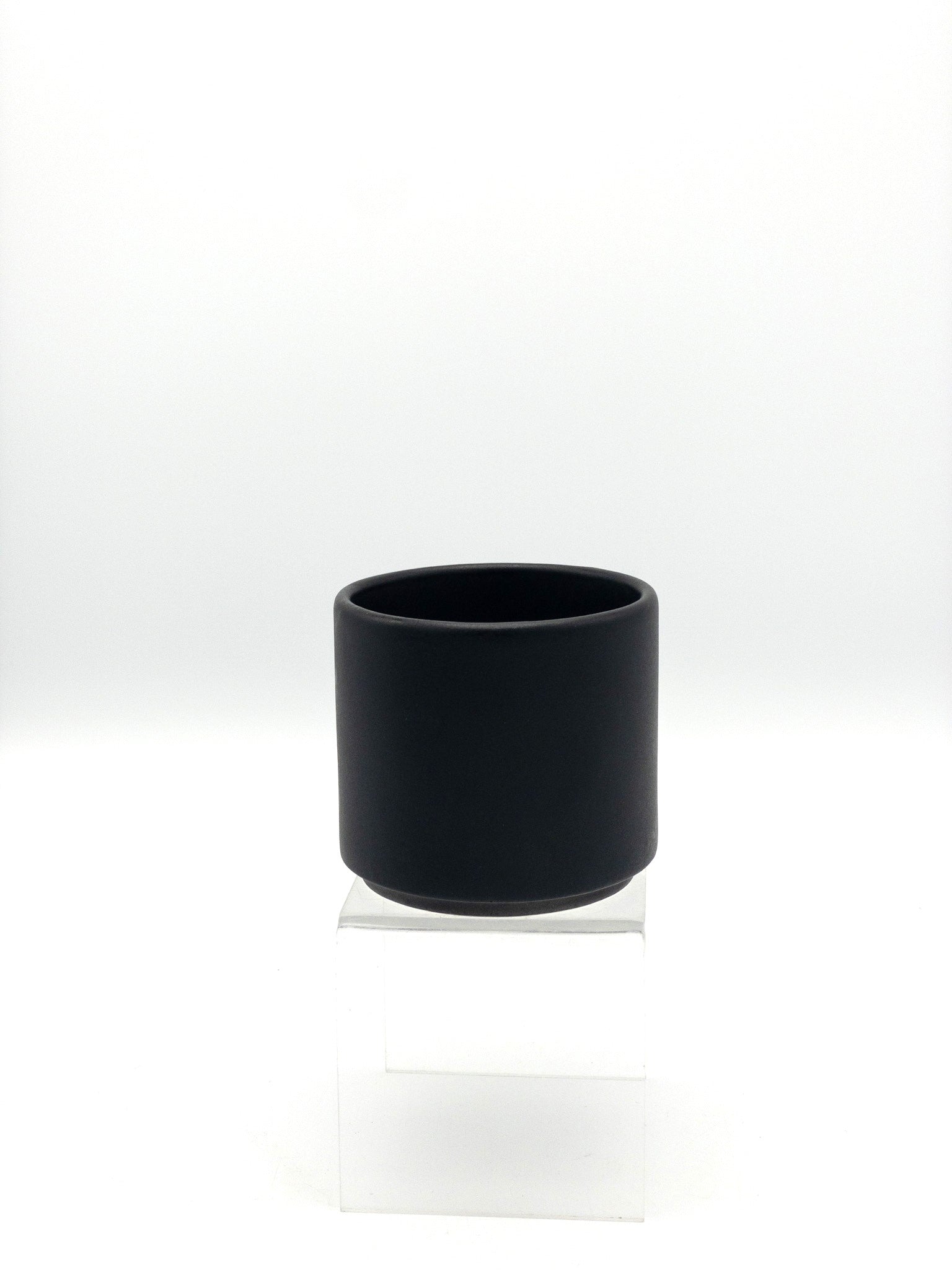 Premium Matte Black Modern Latte Mugs Set of 4 - Durable Ceramic Coffee Cups for Home, Office & Cafe Use - Perfect for Espresso, Cappuccino & Hot Beverages