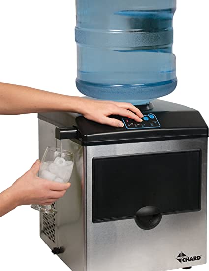 Chard® 40lbs Commercial Ice Maker with Water Dispenser - Large Capacity for Restaurants, Bars & Home Use - IM 15ss Model (Limited Stock Available)