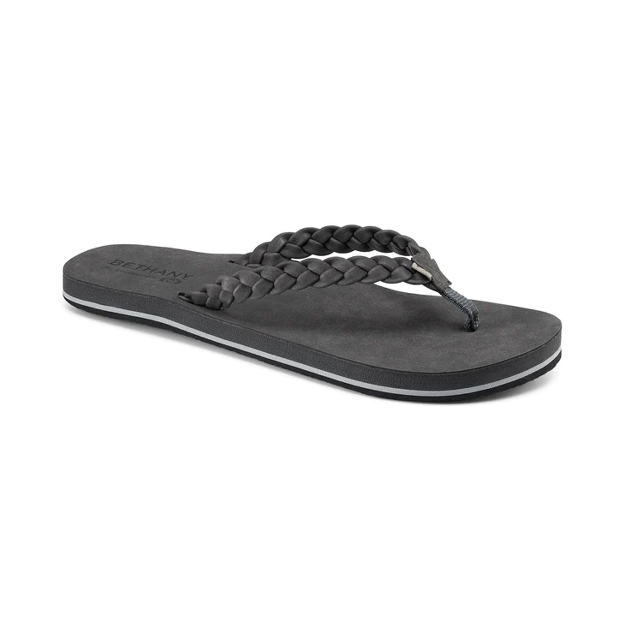 Cobian Bethany Braided Pacifica Women's Comfortable Sandals - Charcoal | Beach Walking, Summer Vacation, Casual Outfits