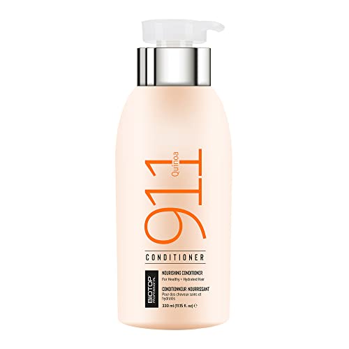 Biotop Professional 911 Quinoa Conditioner - Hydrating & Repairing Treatment for Dry, Damaged Hair - 11.2 fl oz - Restores Shine & Softness - Perfect for Daily Hair Care & Salon Use