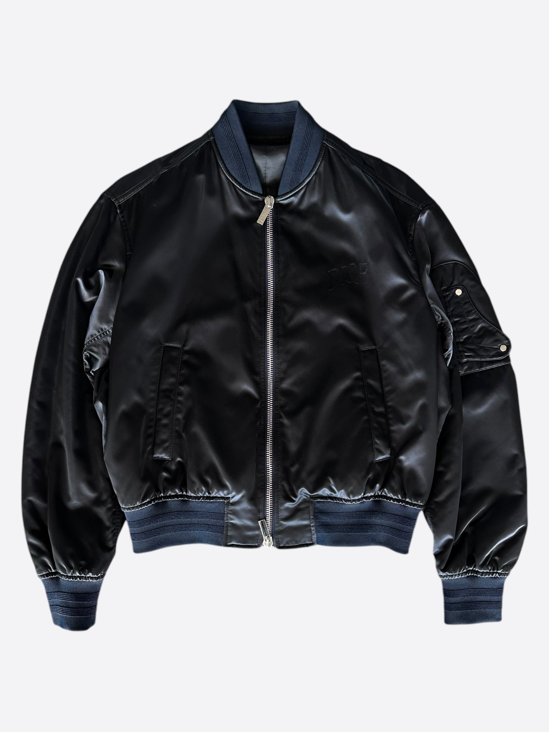 Dior Alex Fonton Black & Pink Logo Bomber Jacket for Women - Stylish Designer Outerwear for Casual Wear & Night Out