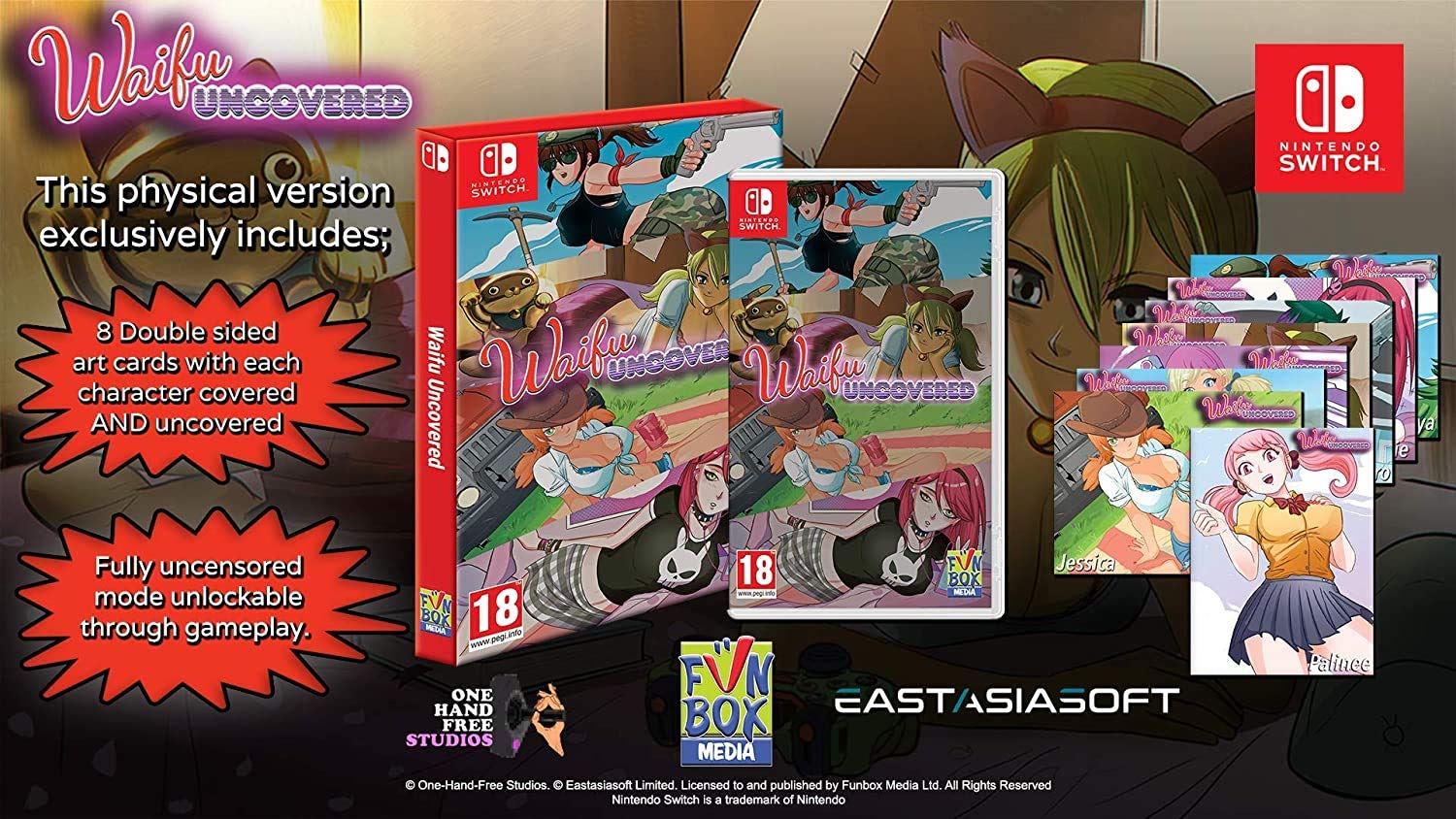 Nintendo Switch Waifu Uncovered Game - Best Anime Adventure for Nintendo Switch - Perfect for Gaming Enthusiasts & Anime Fans
