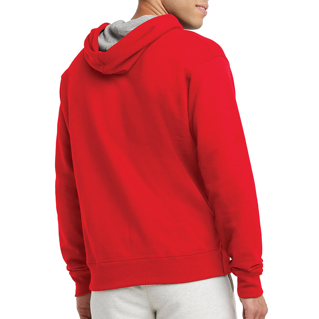 Champion Men's Small Logo Pullover Hoodie - Comfortable Casual Wear for Gym, Running & Everyday Use