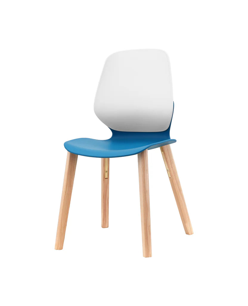 KALEIDO TIMBER 4 Leg Wooden Chair - Solid Wood Dining Chair for Kitchen, Restaurant & Home Decor