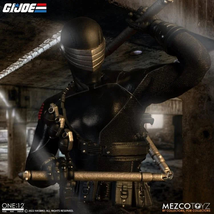 G.I. Joe One:12 Collective Deluxe Snake Eyes Action Figure - Highly Articulated Collectible Toy for Display & Play - Perfect for Fans, Collectors & Gift Giving