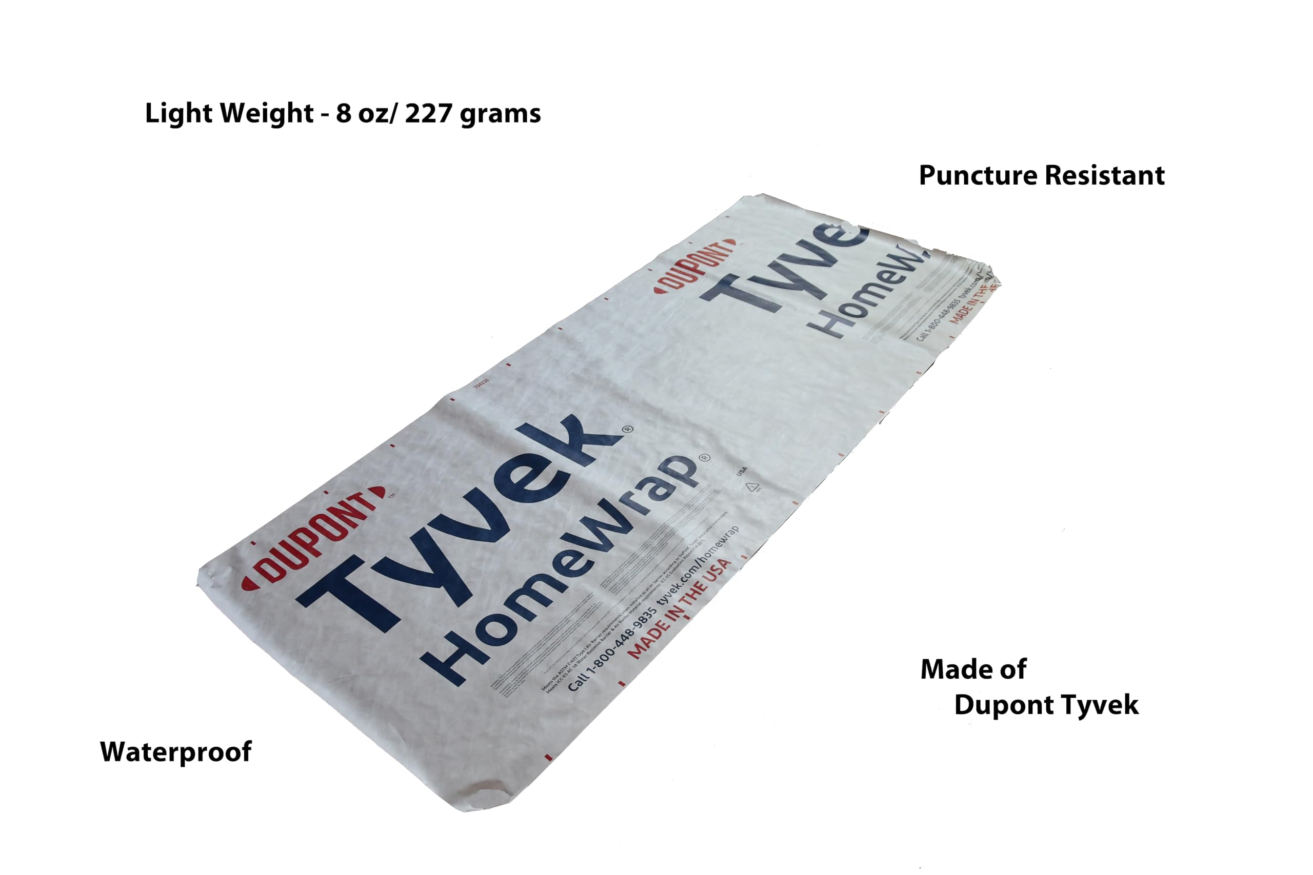 Ultralight Camping Tarp & Backpacking Shelter - Durable Tyvek Sheet, Tent Footprint, Ground Cloth, and House Wrap for All-Weather Protection, Multiple Sizes Available for Hiking, Camping, and Outdoor Adventures