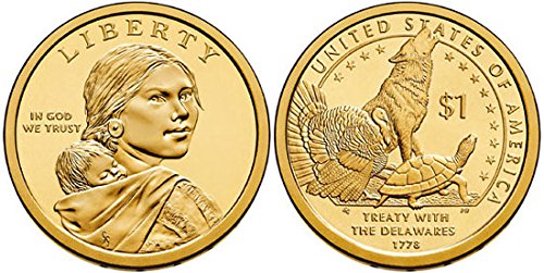 2013 P&D Sacagawea Golden Dollar 2-Coin Set - Uncirculated US Native American Dollar Coins | Perfect for Coin Collectors, History Enthusiasts & Unique Gift Ideas