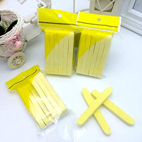 12-Pack Yellow Makeup Sponges - Soft Facial Cleaning Sponges for Women & Girls | Perfect for Daily Makeup Removal & Beauty Routine