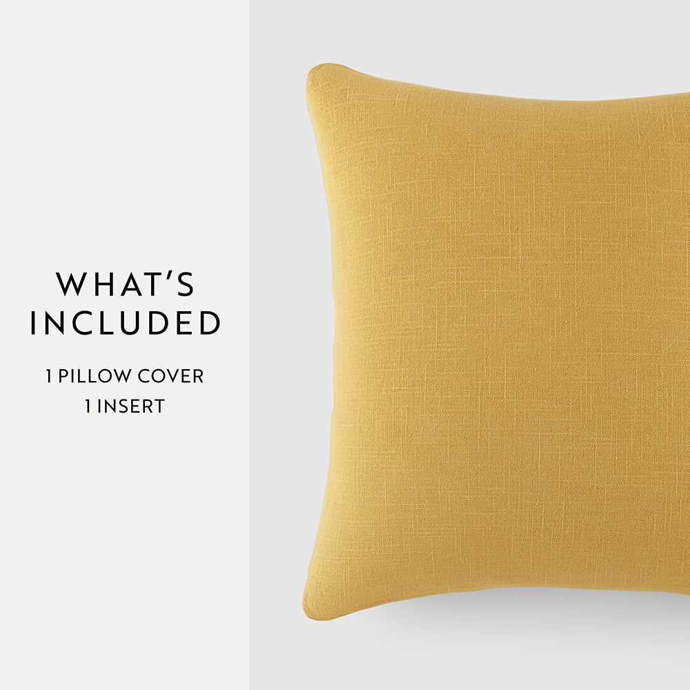 Stone Washed Decorative Throw Pillow - Soft & Stylish Home Decor for Couch, Bed, or Sofa - Perfect for Living Room, Bedroom & Office