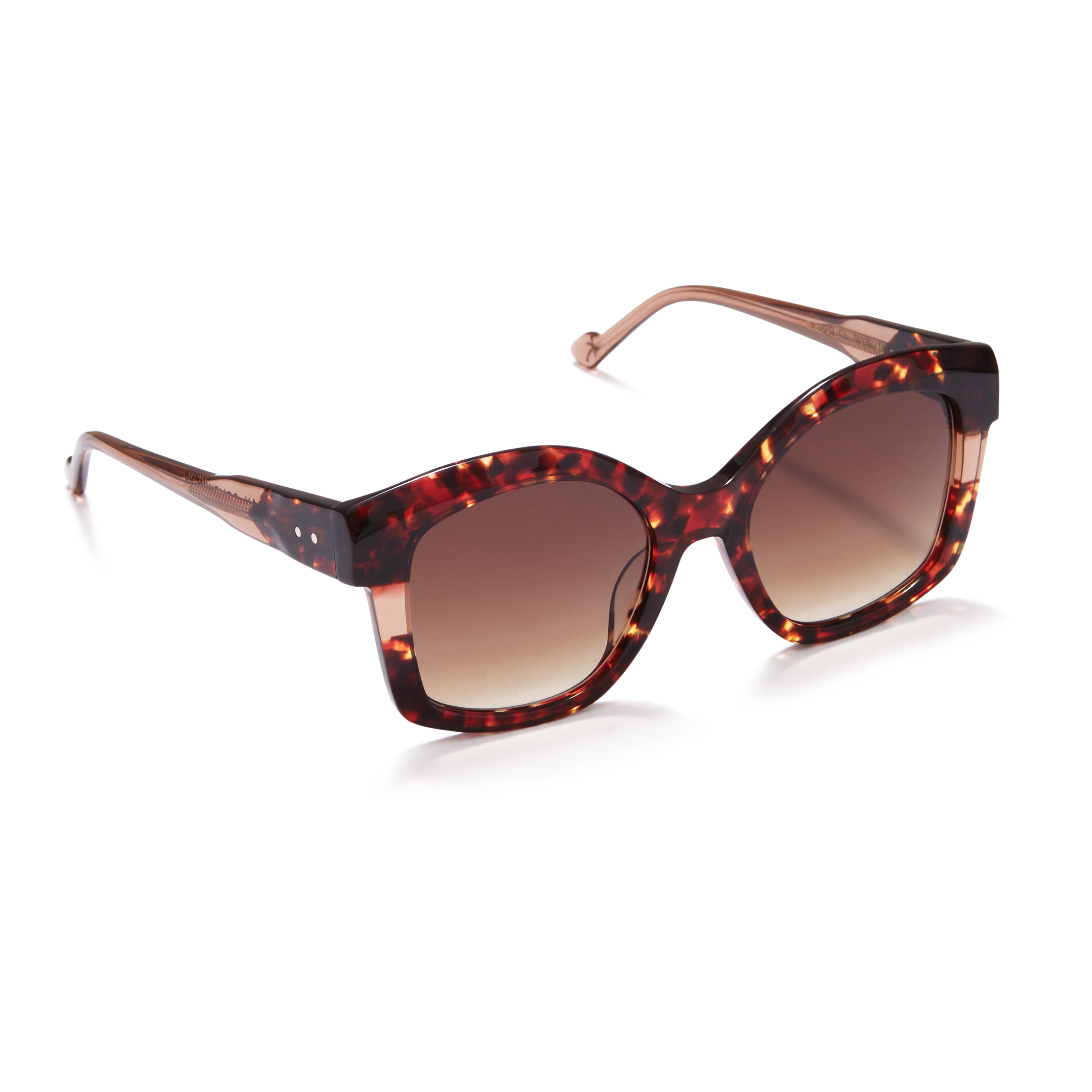 Chloe in Red Tortoise Shell Sunglasses - Stylish UV Protection Shades for Women - Perfect for Beach, Driving & Outdoor Activities