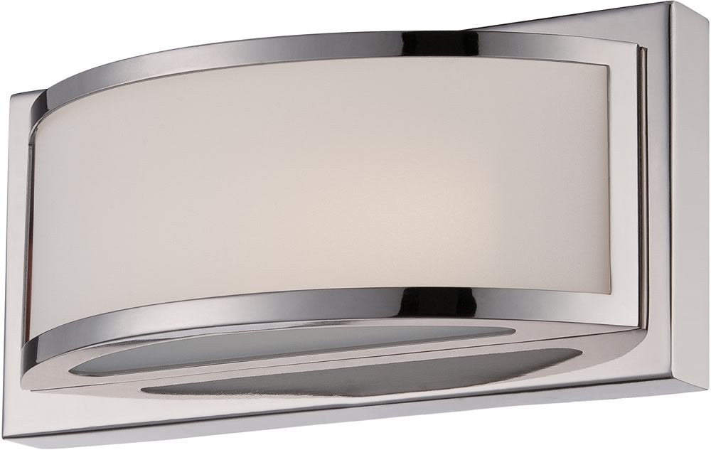 10W Mercer 1 Light LED Vanity & Wall Light in Polished Nickel - Perfect for Bathroom, Bedroom & Hallway Lighting