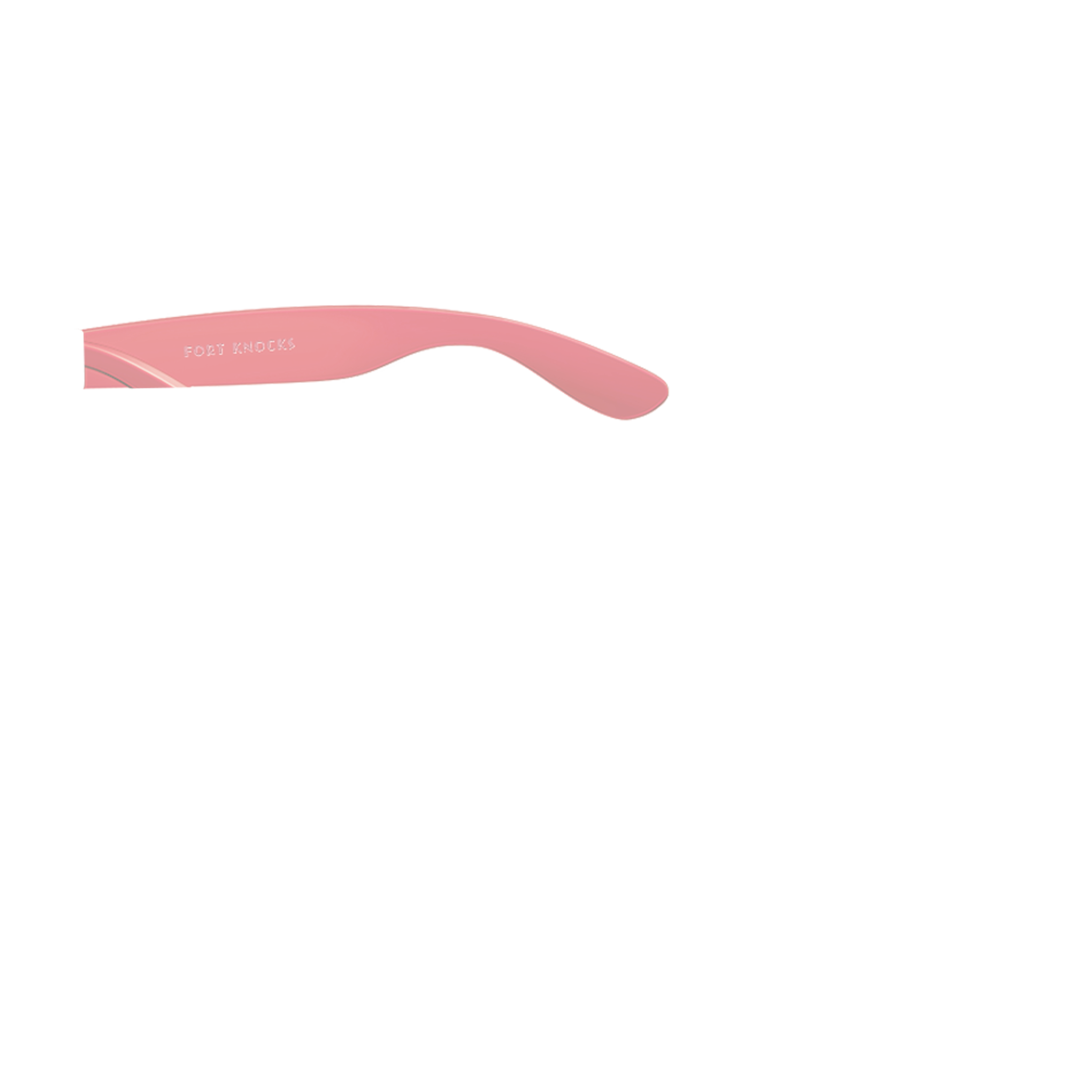 Knockaround Fort Knocks Custom Arm Pink Sunglasses - Polarized UV Protection for Women & Men - Perfect for Beach, Driving, and Outdoor Activities