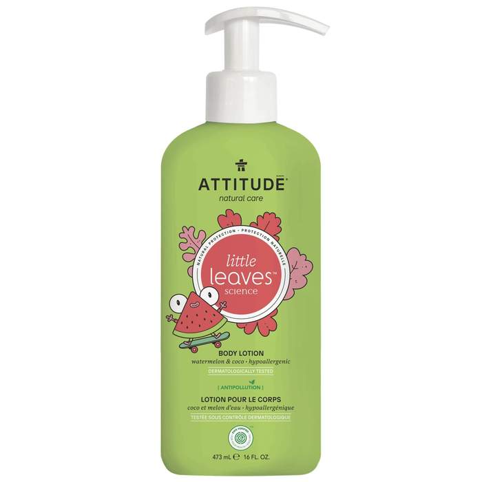 Attitude Little Leaves Body Lotion - Hypoallergenic & Natural Baby Moisturizer for Sensitive Skin | Perfect for Daily Hydration & Gentle Care