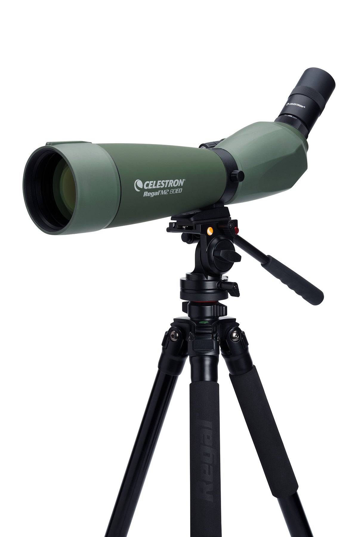 27x LER (Long Eye Relief) 80mm Regal M2 Spotting Scope Kit - High Magnification Optics for Bird Watching, Hunting & Target Shooting