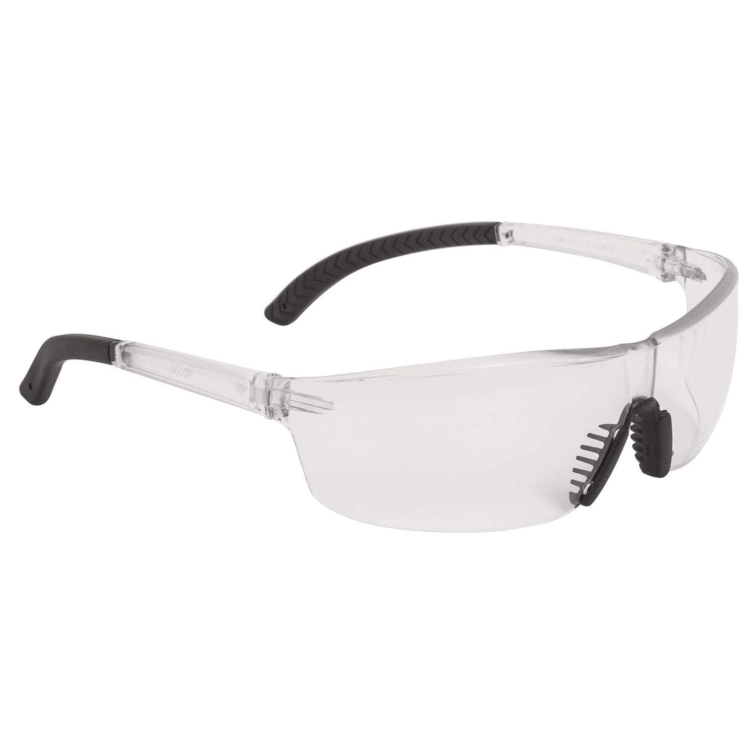 TRUPER LEN-LT Safety Glasses - Clear, Lightweight, Anti-Fog, UV Protection for Construction, Woodworking & DIY Projects