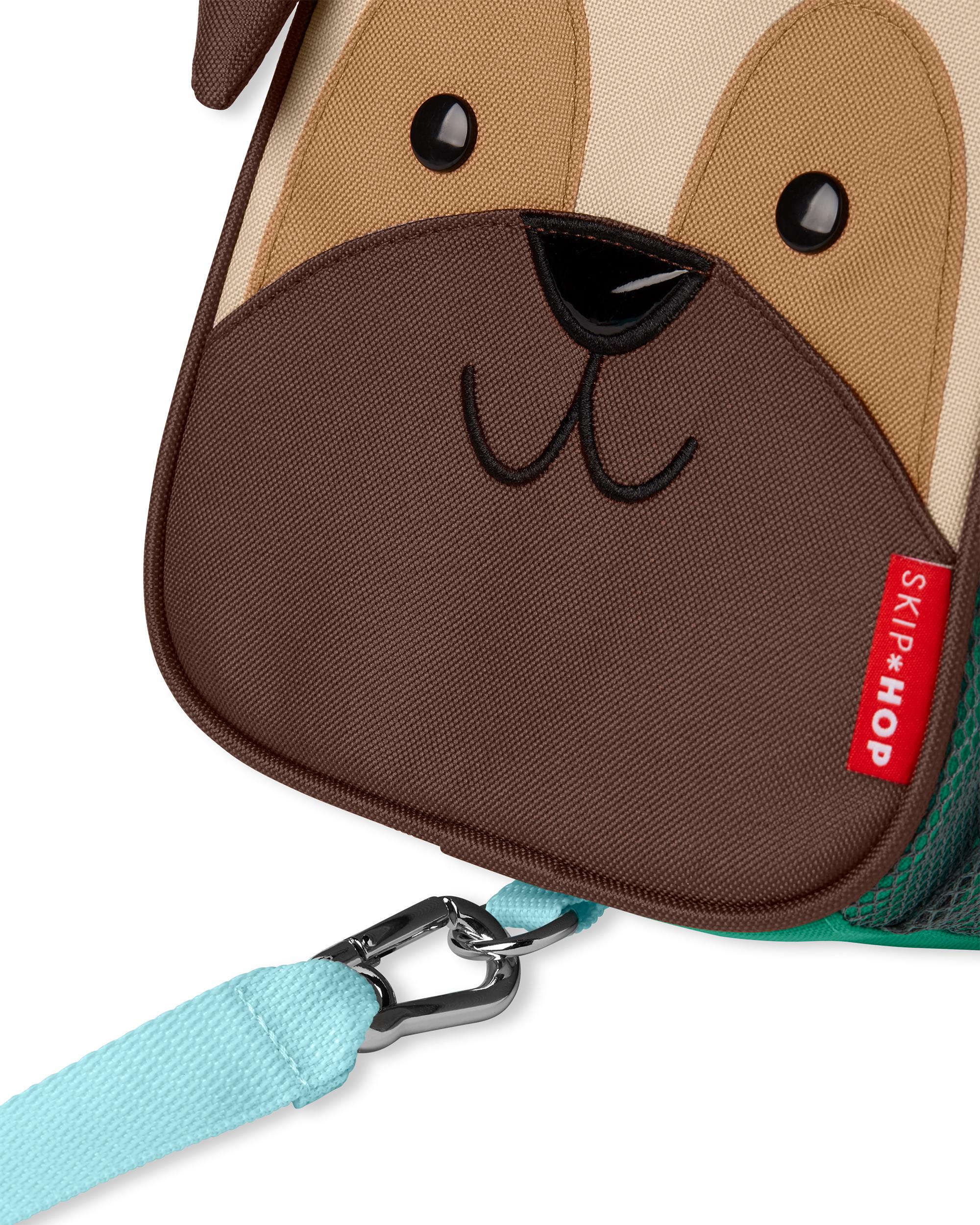 Skip Hop Zoo Mini Backpack with Safety Harness for Toddlers - Cute Animal-Themed Kids Travel Bag for Daycare, Preschool & Outdoor Adventures