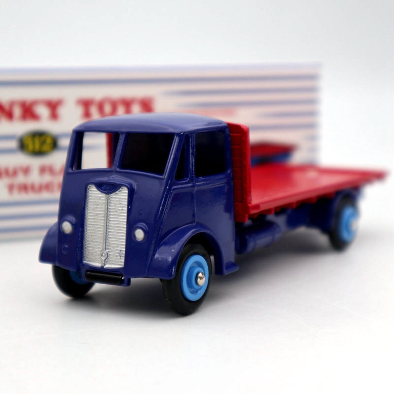 Atlas Dinky Toys 512 Flatbed Truck Diecast Model - Vintage Plateau GUY Lorry Collectible - Perfect for Car Enthusiasts & Gift Giving - Display on Shelves, Desks or in Model Collections