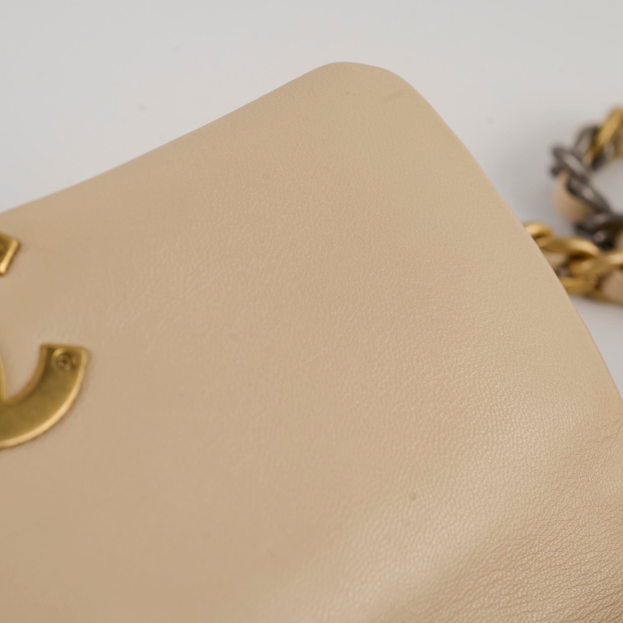 Chanel 19 Small Beige Flap Bag - 30cm Luxury Quilted Leather Shoulder Bag for Women | Perfect for Date Night, Office & Special Occasions