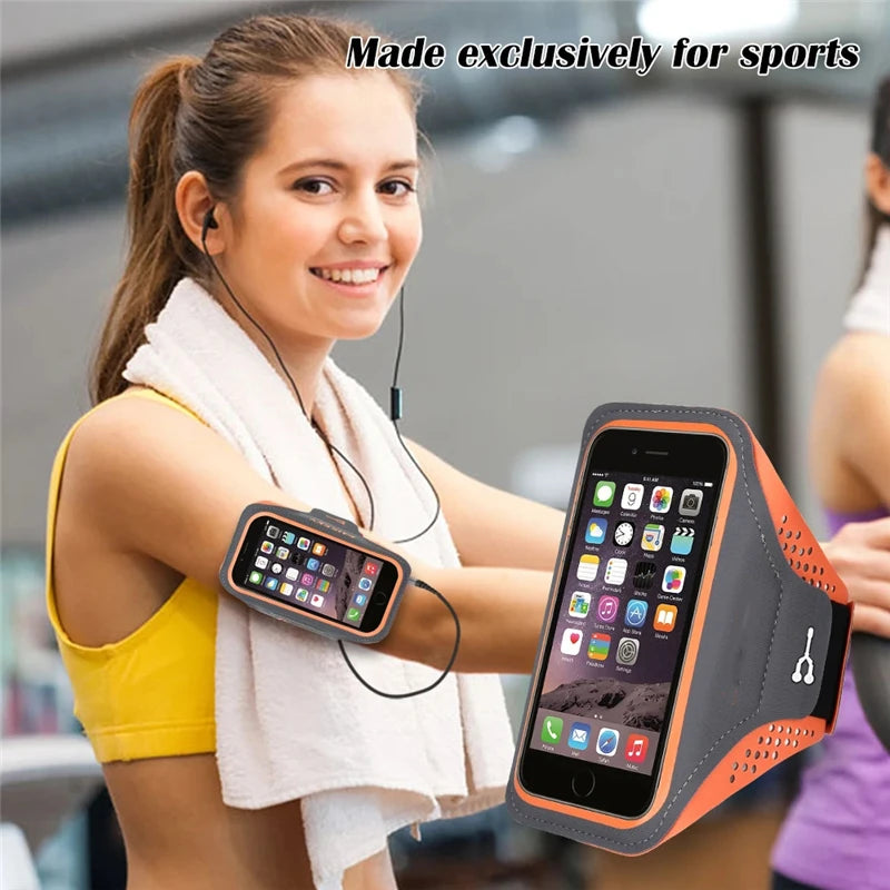 iPhone 15 Armband for Running & Outdoor Sports - Waterproof Phone Holder for Gym, Hiking, Cycling & Fitness Activities
