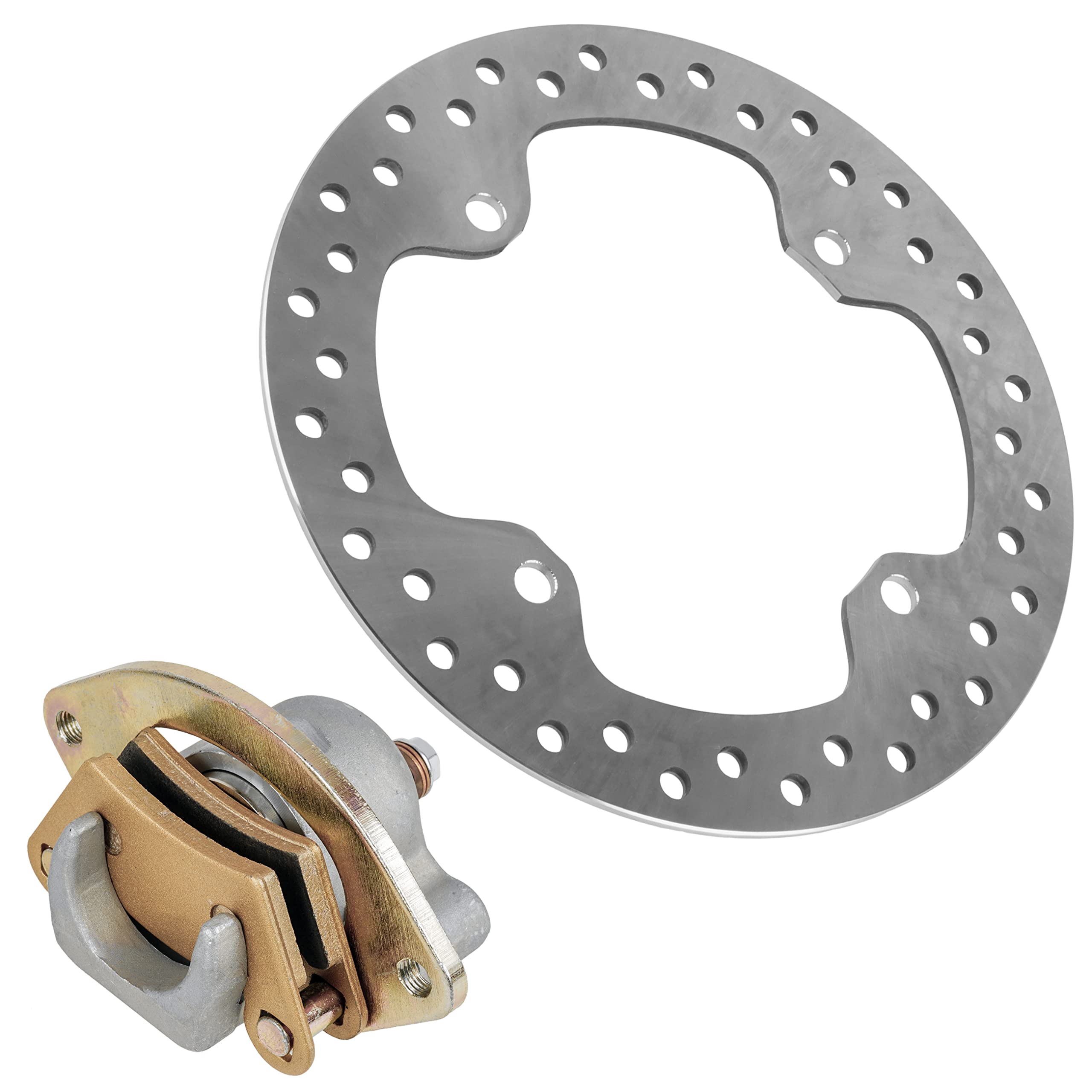 Polaris Sportsman 550 EPS Rear Brake Disc & Caliper Kit - Compatible with 2011 2012 2013 Models - High Performance Braking System for Off-Road ATV Adventures