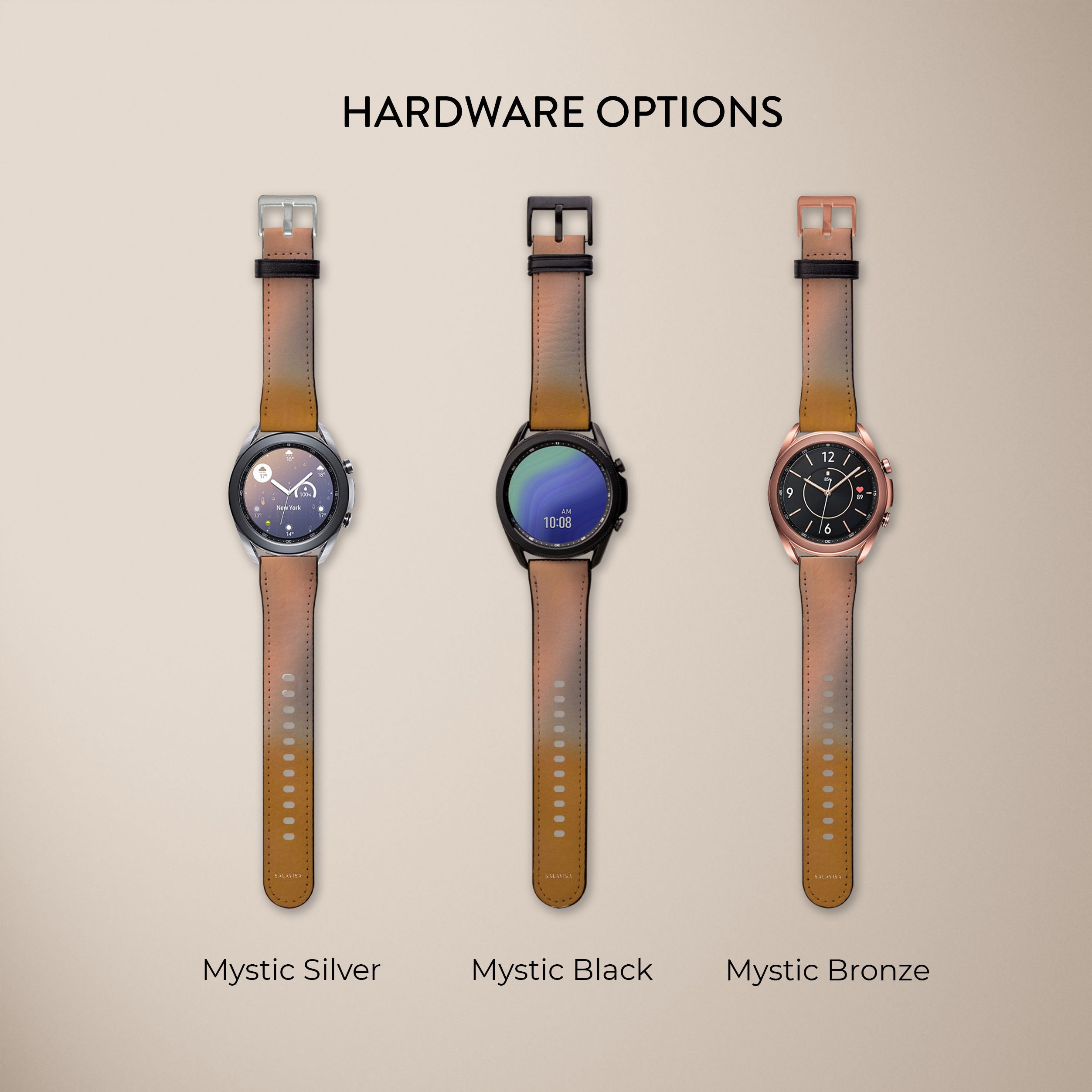 Amber Haze Galaxy Watch Band for Samsung Galaxy Watch 4/5/6 - Stylish & Durable Replacement Strap for Workout, Running & Daily Use