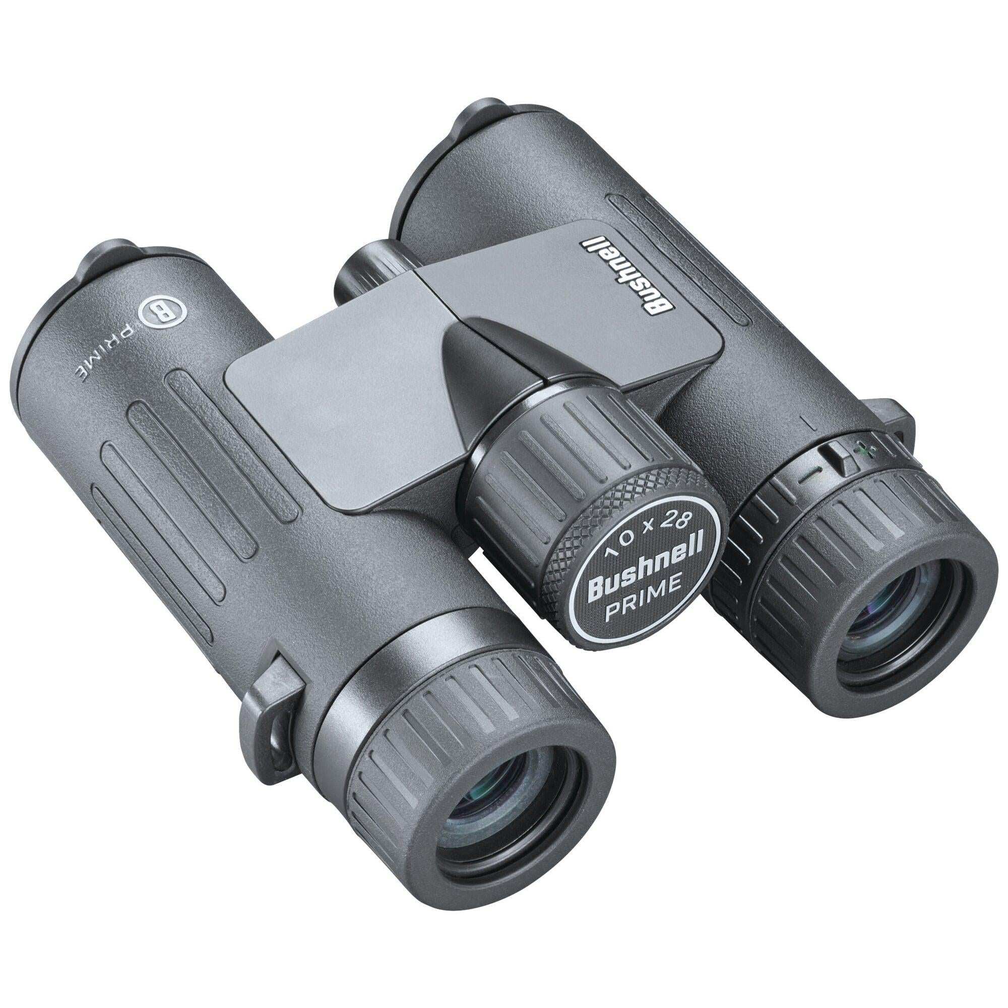 Bushnell Prime 10x28 Roof Prism Binoculars - Compact & Lightweight for Bird Watching, Hiking, and Outdoor Adventures