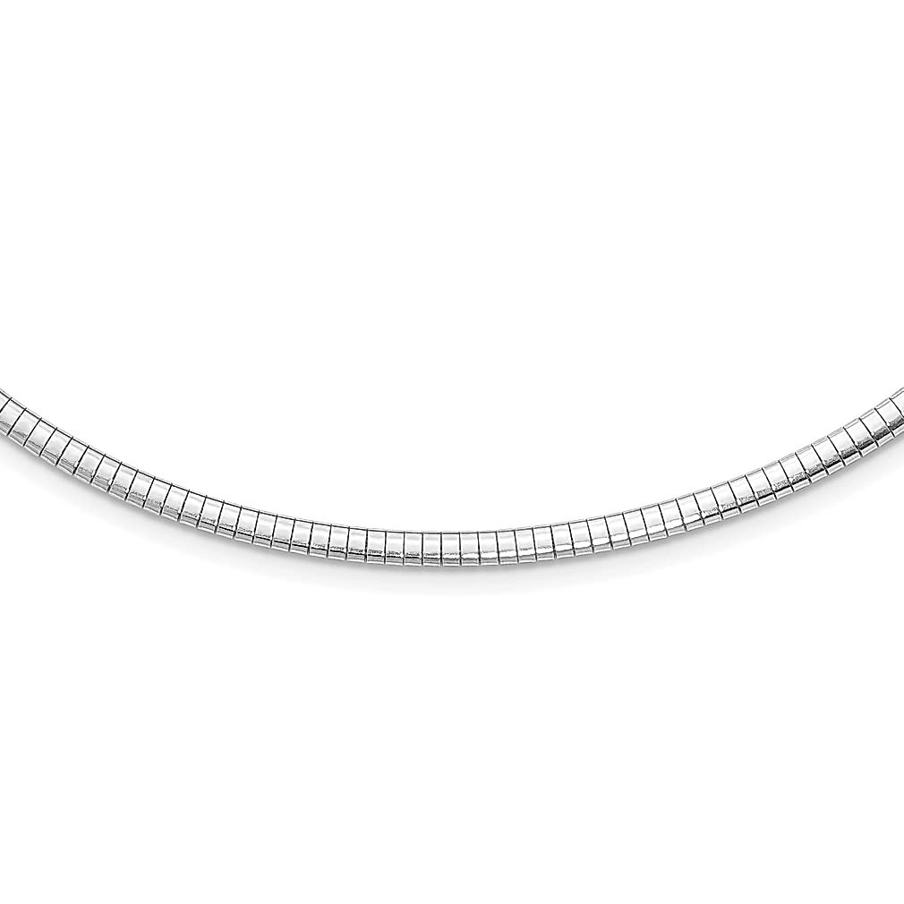 925 Sterling Silver 3.25mm 2in Extension Cubetto Chain Necklace - 16 Inch Adjustable Pendant Charm Omega Fine Jewelry for Women, Perfect Gift for Her - Ideal for Everyday Wear, Date Nights & Special Occasions