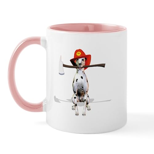 White/Pink Inside - Dalmatian Firema's Dog Mug