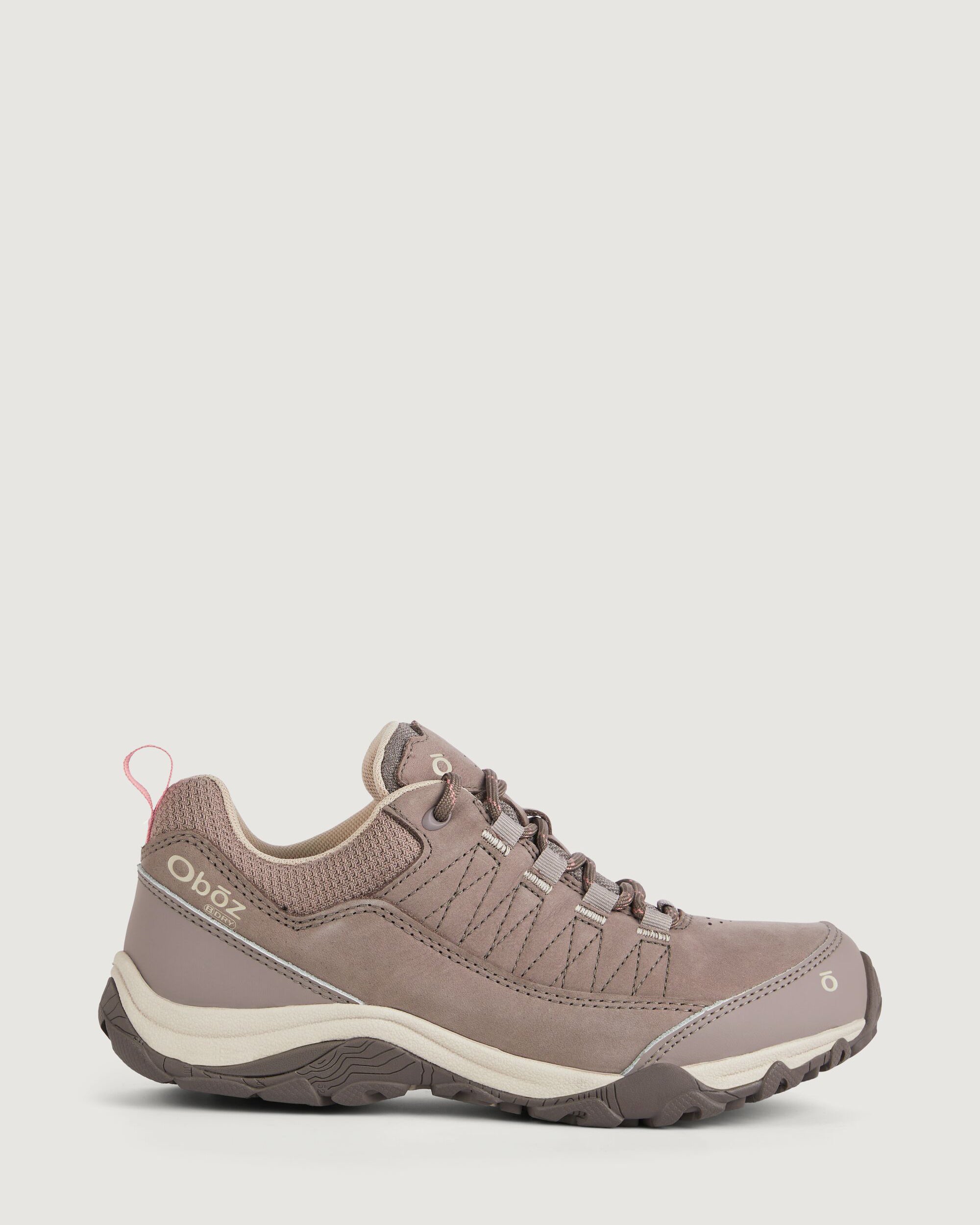 Oboz Ousel Women's Low B DRY Waterproof Hiking Shoes - Lightweight Trail Running Shoes for Women, Cinder Stone Color - Perfect for Outdoor Adventures, Hiking & Backpacking
