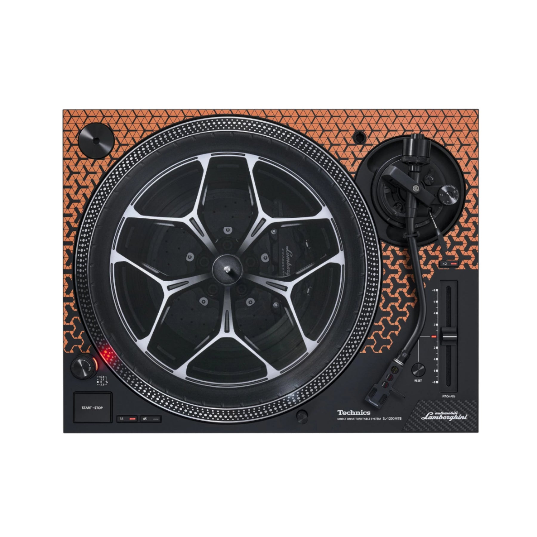 Technics SL-1200M7 Special Edition Lamborghini Direct Drive Professional DJ Turntable - Limited Clearance Open Box - Perfect for DJing, Music Production & Vinyl Collectors
